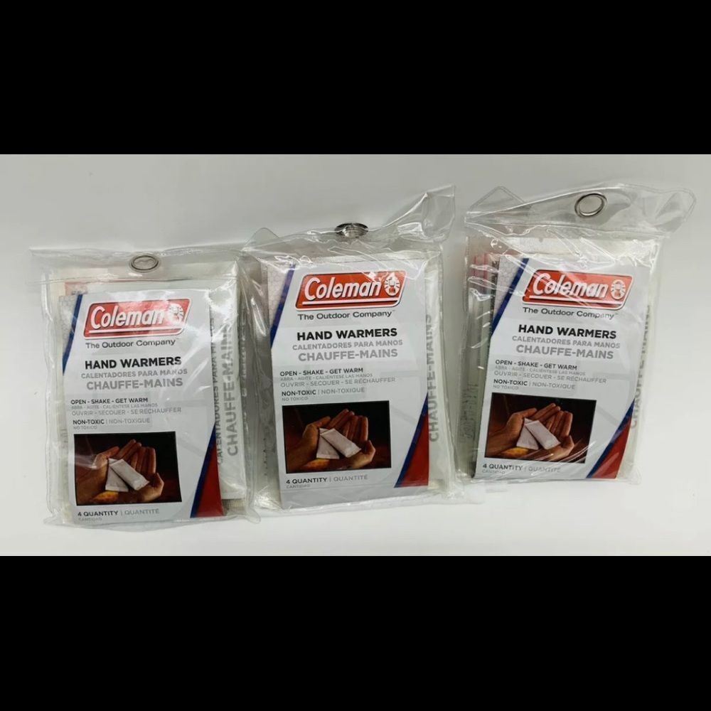 Lot of 3 Coleman Hand Warmers 4 Packs (8 Total)‎ - Buy More And Save More New